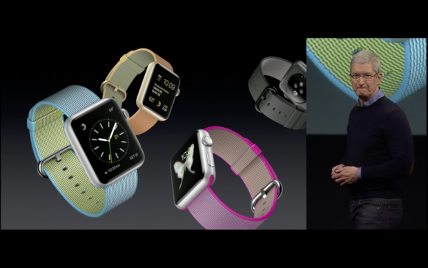 Apple Watch mit neuen Armb&auml;ndern (Bild: Apple/Screenshot: Golem.de)